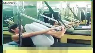 اغراء في قاعة الرياضه